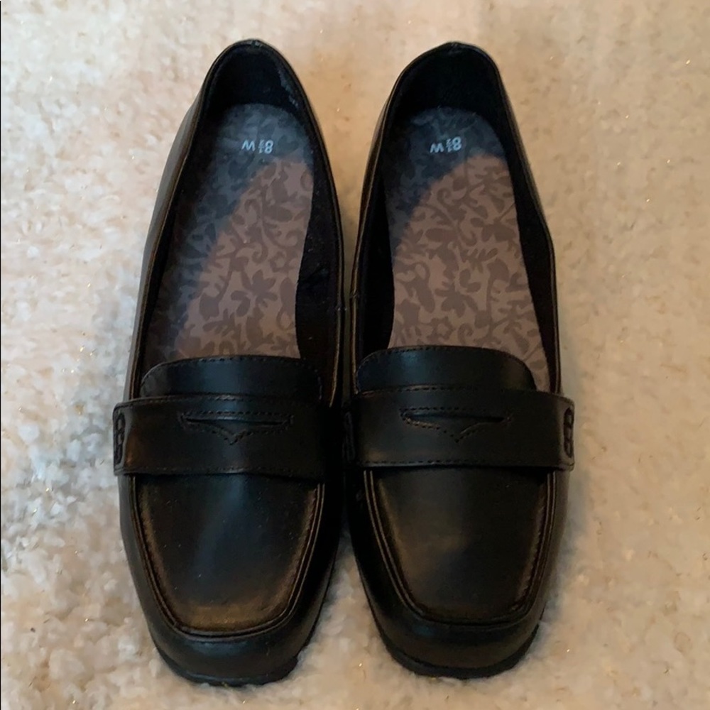 Black Leather Loafer